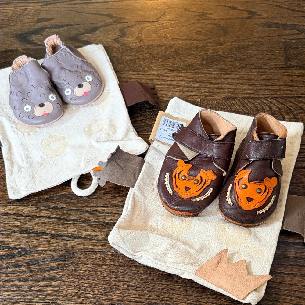 Easy Peasy Brown Leather Slip-On moccasins. Very good condition